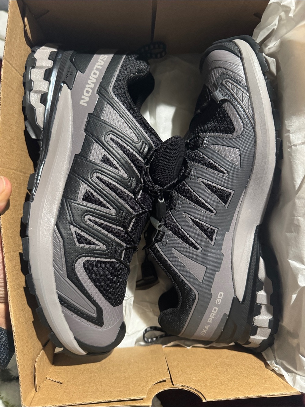 Salomon Women's XA Pro 3D Trail Shoes in Gray and Black